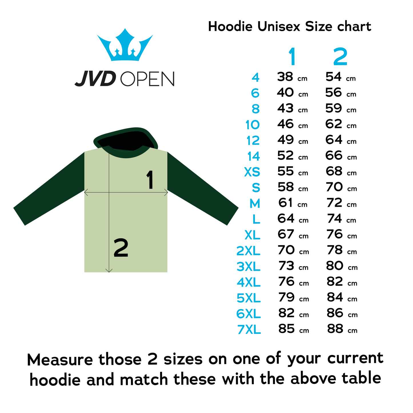 JVD Open Sports Crown Hoodie